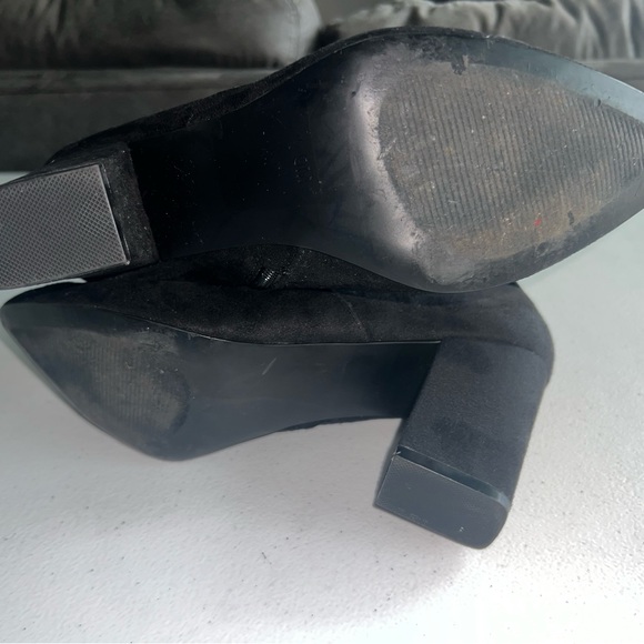 Steve Madden Elory Womens Black Block Heel Ankle Boots Booties Size 9m ELRY01S1 - Picture 5 of 11